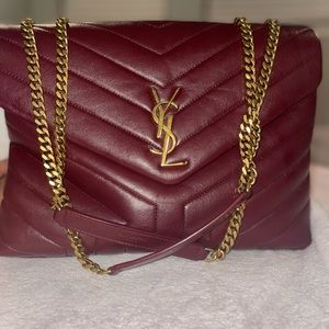 YSL MED. Loulou Matelasse Bag W/ Authen. card